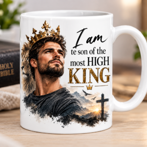 White Premium Ceramic Mug - "I am the son of a King "