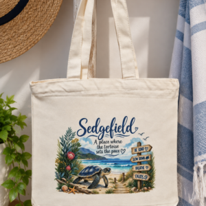 Tote bag, Zipper Canvas - "Be kind, slow down, breath and enjoy "