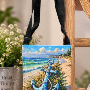 Canvas Sling, Crossbody bag " Anchor"
